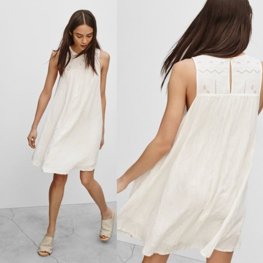 Aritzia Wilfred Allier Boho Peasant Dress in White Oak | Small - Picture 10 of 10